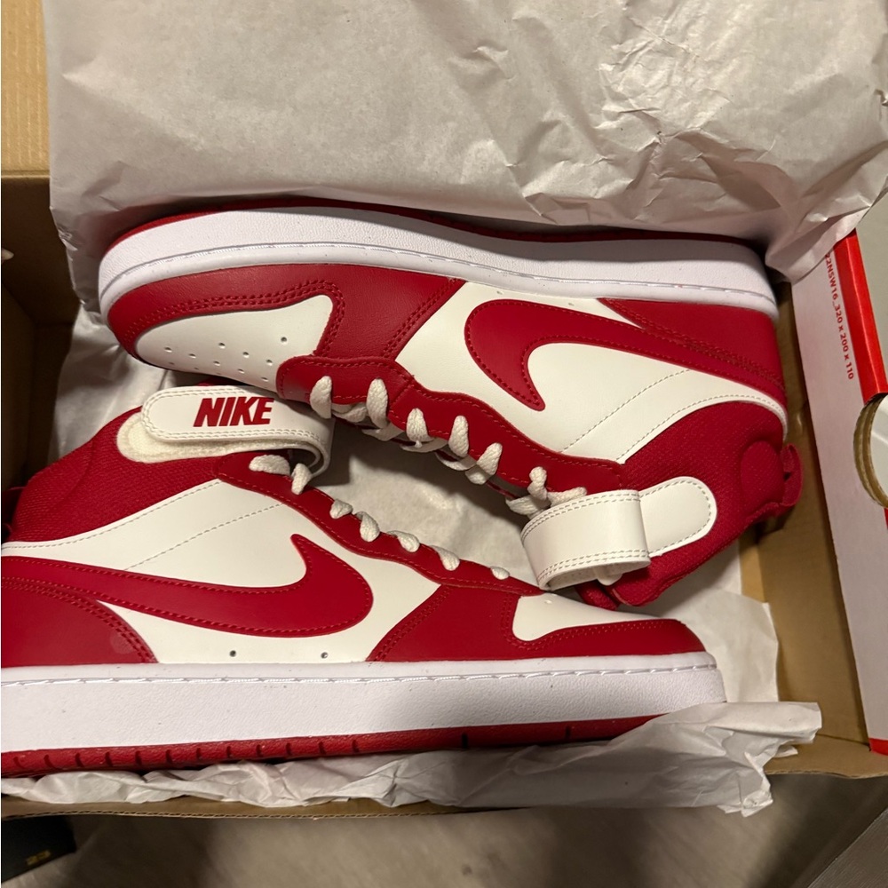 Nike Red and White Sneakers